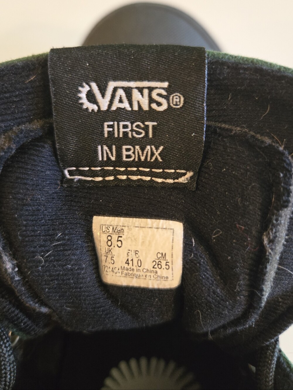 Vans Men's High-Top Canvas Sneakers Forest Green with Black SoleVans Sk8-Hi BMX - Picture 5 of 7